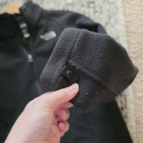 The North Face Zip Up Fleece Jacket Womens Size S Black Embroidered Logo - Picture 2 of 9